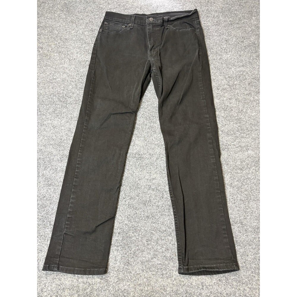 Levi's 511 Jeans Mens 32x30 Black Slim Charcoal Wash Stretch Denim Casual